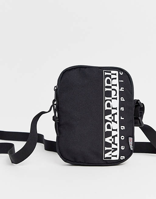 Napapijri Happy small cross body bag in black | ASOS