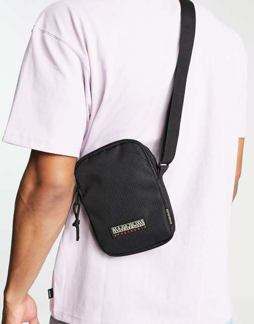 Napapijri Hatch Sac bandouli re avec logo encadr Noir ASOS