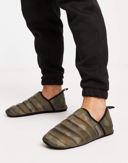 Napapijri Herl padded slippers in camo print