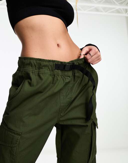 High waist cargo on sale pants with belts