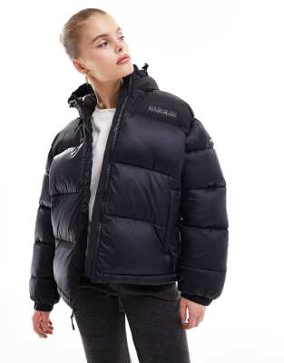 Napapijri - Hornelen - Pufferjacke in Schwarz mit Kapuze