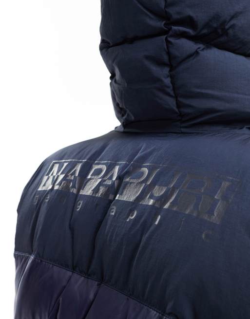 Napapijri – Hornelen – Steppjacke in Marineblau mit Kapuze, 4 von 4