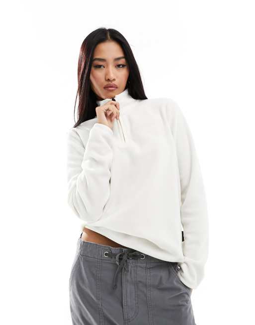 Napapijri - Iaato - Pile color crema con zip corta