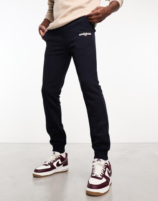 Napapijri Ice logo fleece trackies in navy