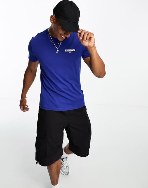 Napapijri Ice logo t-shirt in blue