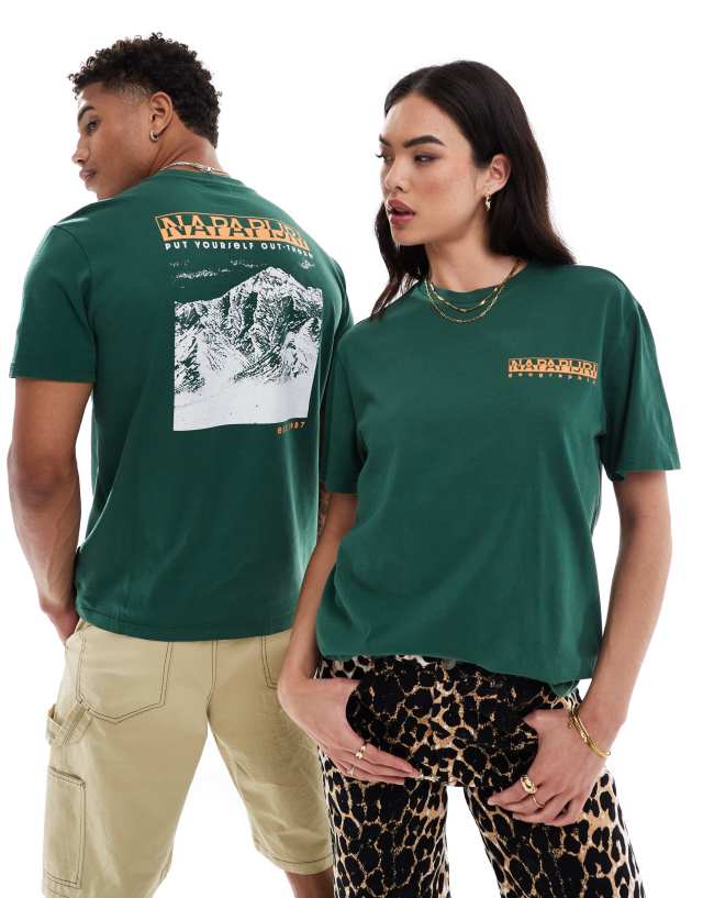 Napapijri - kai t-shirt in green