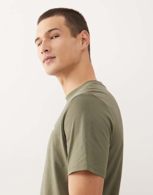 Napapijri – Kakifärgad t-shirt med liten logga, 4 av 5