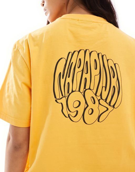 Napapijri – Keiki Unisex – Gul t-shirt i unisex-modell
