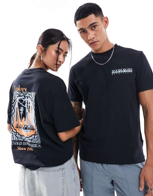 Napapijri - Keoni - T-shirt in zwart