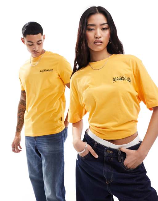 Napapijri - Keonie - T-shirt in geel, 2 van 4