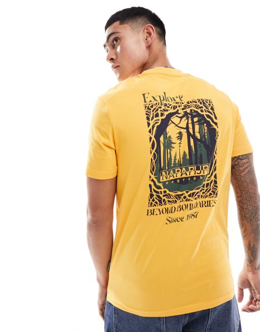Napapijri - Keonie - T-shirt in geel, 4 van 4