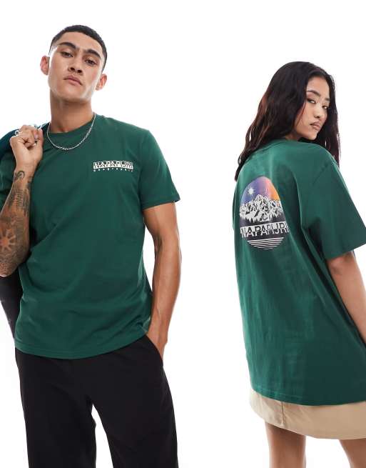 Napapijri - Lahni - T-shirt Tricot unisexe - Vert