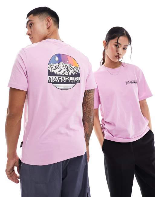 Napapijri - Lahni - Unisex - Lyserød T-shirt