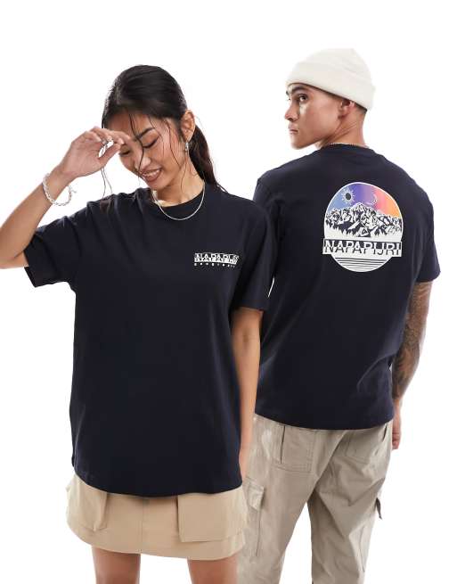 Napapijri - Lahni - Unisex - Sort T-shirt