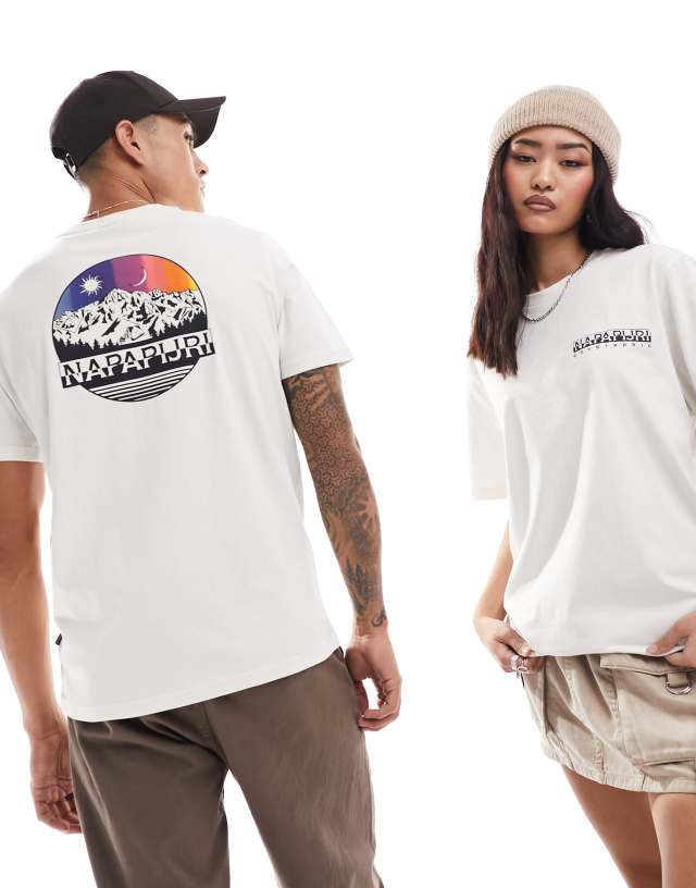 Napapijri - lahni unisex t-shirt in off white