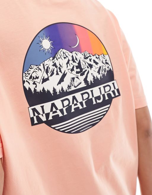 Napapijri Lahni Unisex t-shirt in pink, 4 of 4