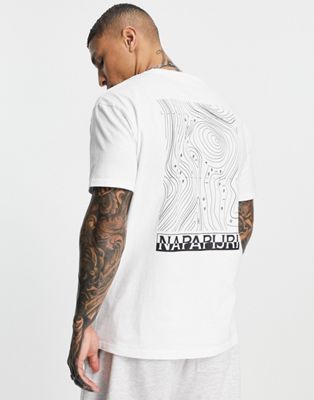 T-shirts et débardeurs Napapijri - Latemar - T-shirt à imprimé graphique dans le dos - Blanc