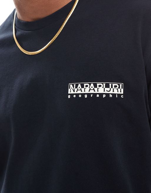 Napapijri - Linth - T-shirt avec inscription logo au dos - Noir, 3 de 4