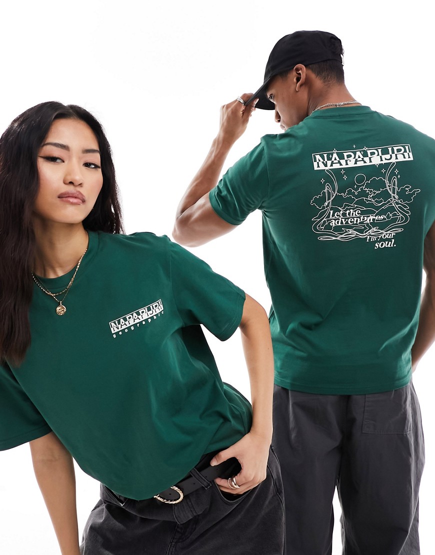 Napapijri Makani t-shirt in dark green