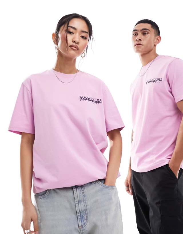 Napapijri - makani t-shirt in pink