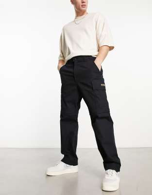 Pantalon Convertible Napapijri - Taille W32/40 - Nylon Beige Multi-poches - Occasion Très Bon état