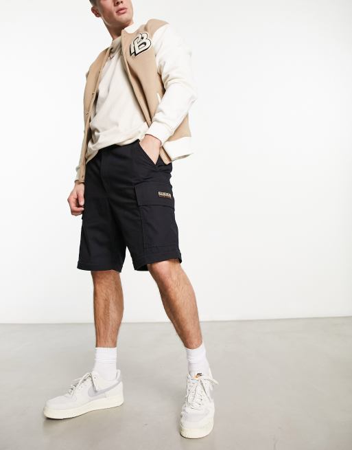 Napapijri Manabi zip off convertible cargo pants in black, 2 of 4