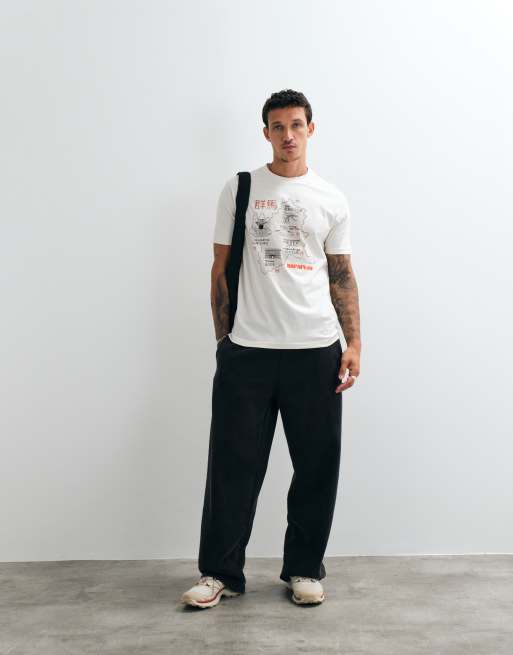 Napapijri map t-shirt in white, 3 of 5