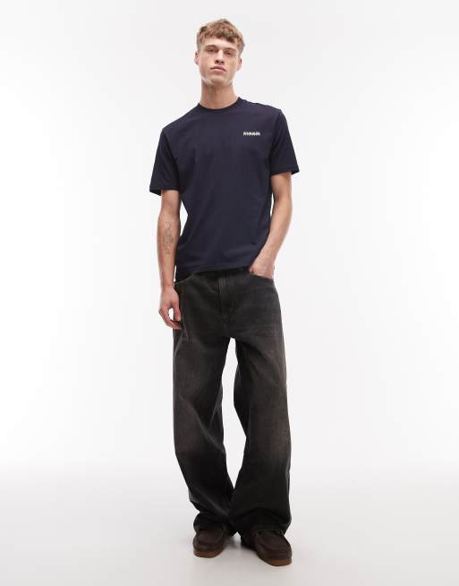 Napapijri - Marineblå T-shirt med lille logo, 2 af 5