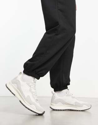 Napapijri Match 01 premium trainers in leather and suede in white | ASOS