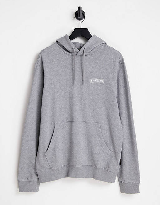 Napapijri Moegex hoodie in light grey | ASOS
