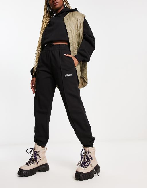 Napapijri - Morgex - Premium - Oversized joggingbukser med tonet logo i sort