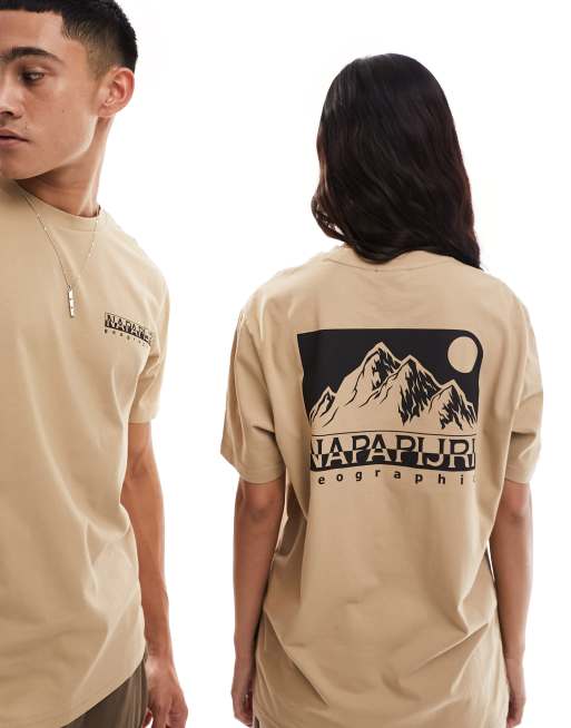 Napapijri – Nalu – T-Shirt in Beige