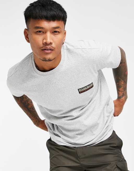 Napapijri grey t store shirt