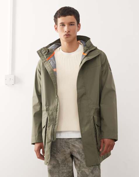 Napapijri Pilloz shell jacket in khaki - view 1