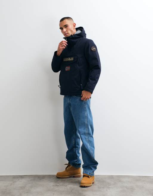 Napapijri Rainforest anorak med lomme i navy, 2 af 5