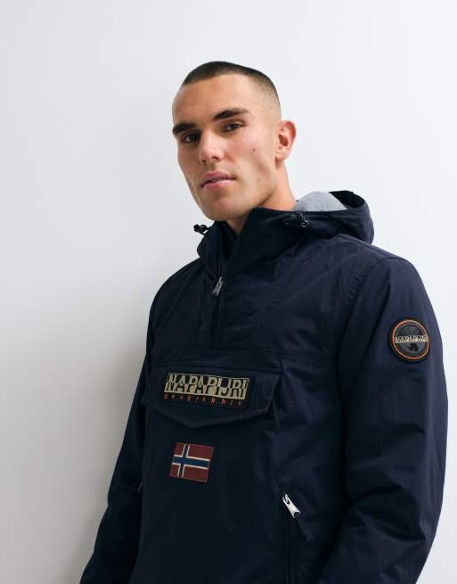 Napapijri Rainforest anorak med lomme i navy, 4 af 5