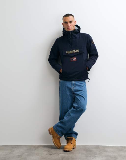Napapijri Rainforest anorak med lomme i navy, 5 af 5