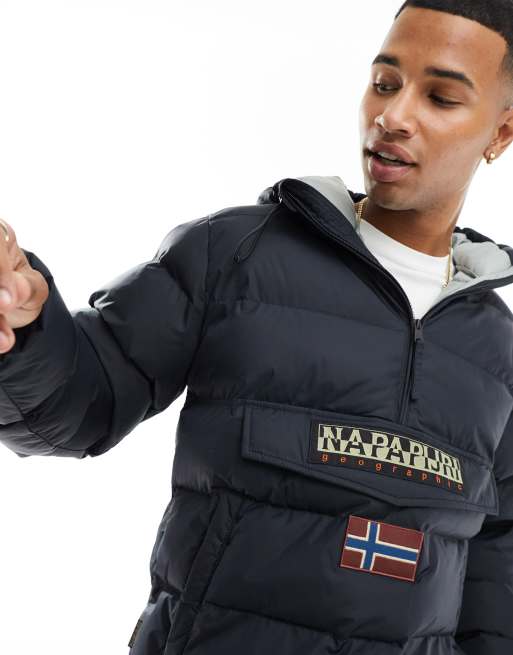 Napapijri Giacca Anorak Rainforest Puffer Uomo Nero