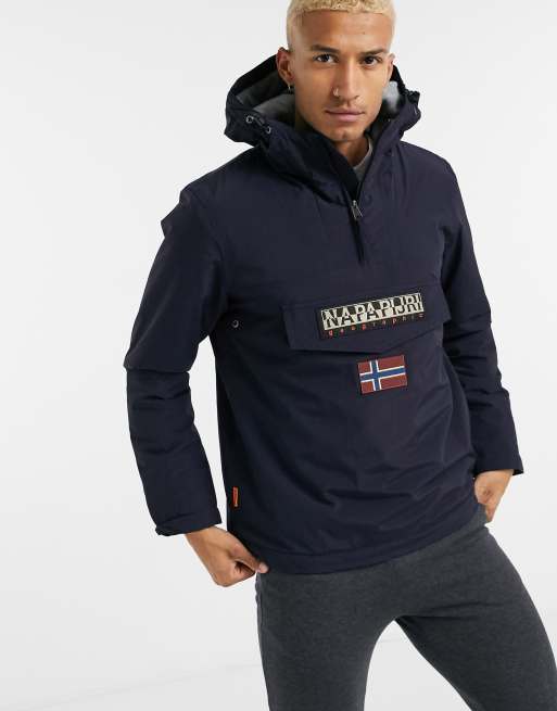 manteau napapijri bleu marine