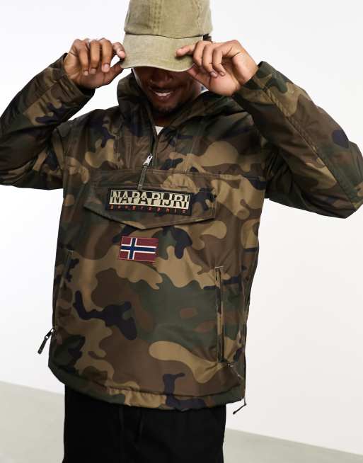 Napapijri rainforest camo outlet jacket