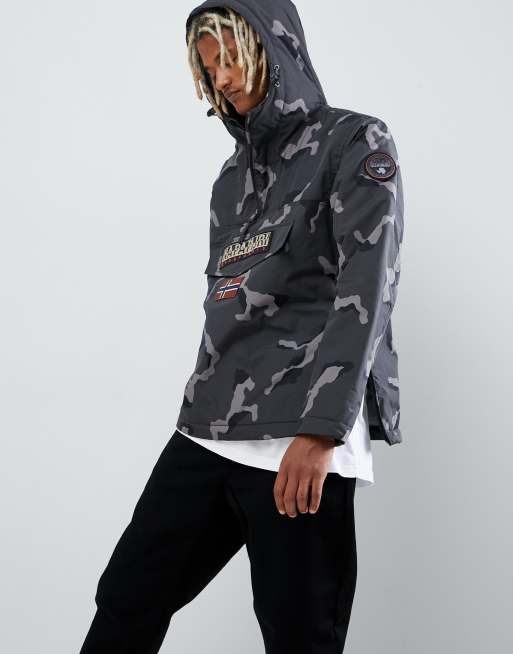 Grey hot sale camo coat