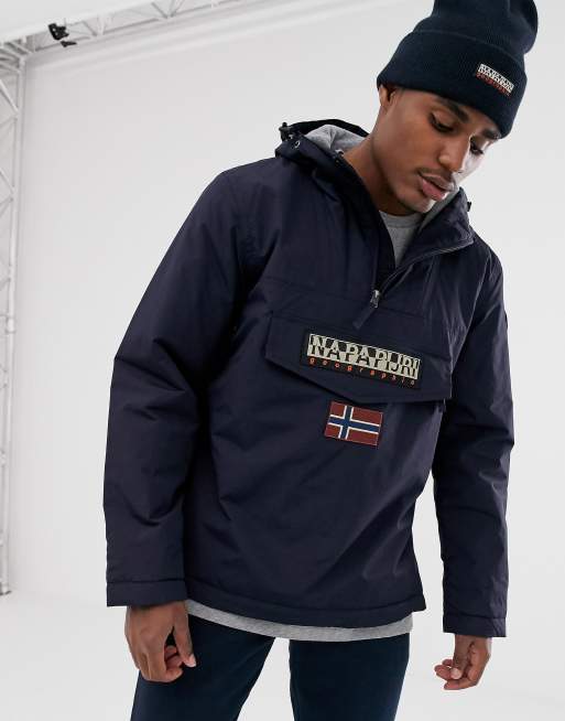 Edele Aanhoudend buik Napapijri Rainforest Winter 1 jacket in navy | ASOS