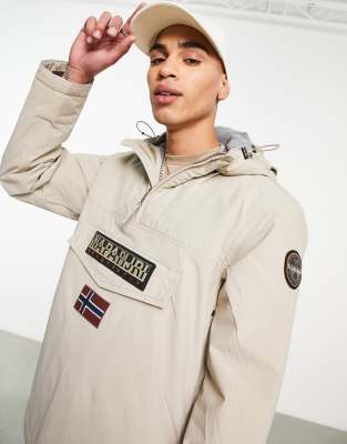 Napapijri rainforest winter 3 jacket in beige ASOS