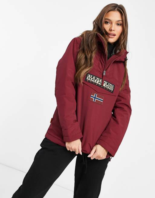 Napapijri burgundy clearance jacket