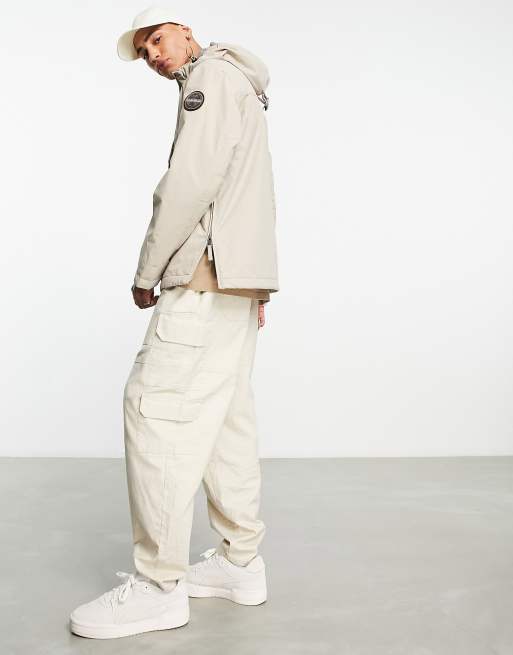 Napapijri rainforest winter jacket in beige, 4 of 4