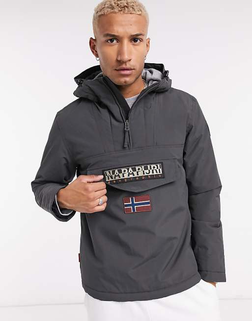 Napapijri Rainforest Winter jacket in dark gray | ASOS Napapijri Rainforest Winter jacket in dark gray | ASOS