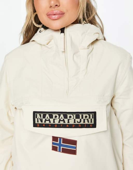 Napapijri rainforest winter jacket in off white | ASOS