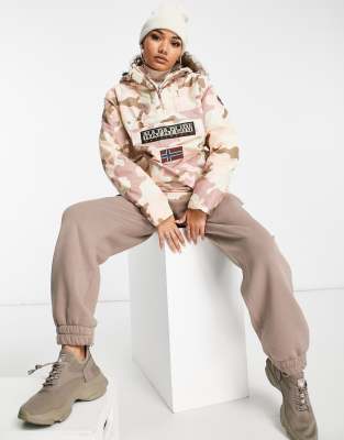 Napapijri Rainforest Winter Pocket Jacket In Pink Camo ModeSens