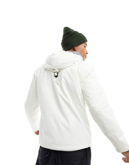 Napapijri Rainforest Winter water-repellent insulated zip up jacket in off white, 4 of 4