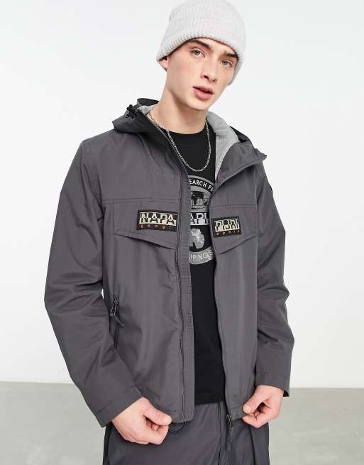 Grey napapijri outlet jacket